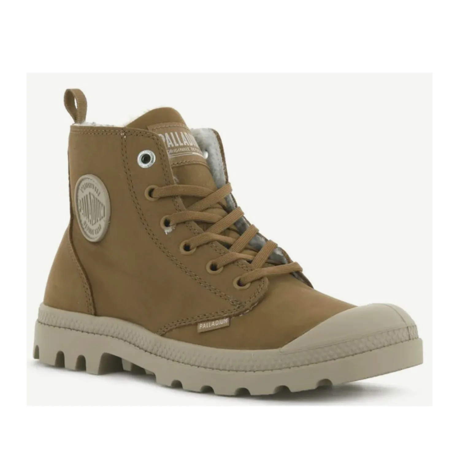 Palladium Women's Pampa Hi Zip WL in Dear Brown