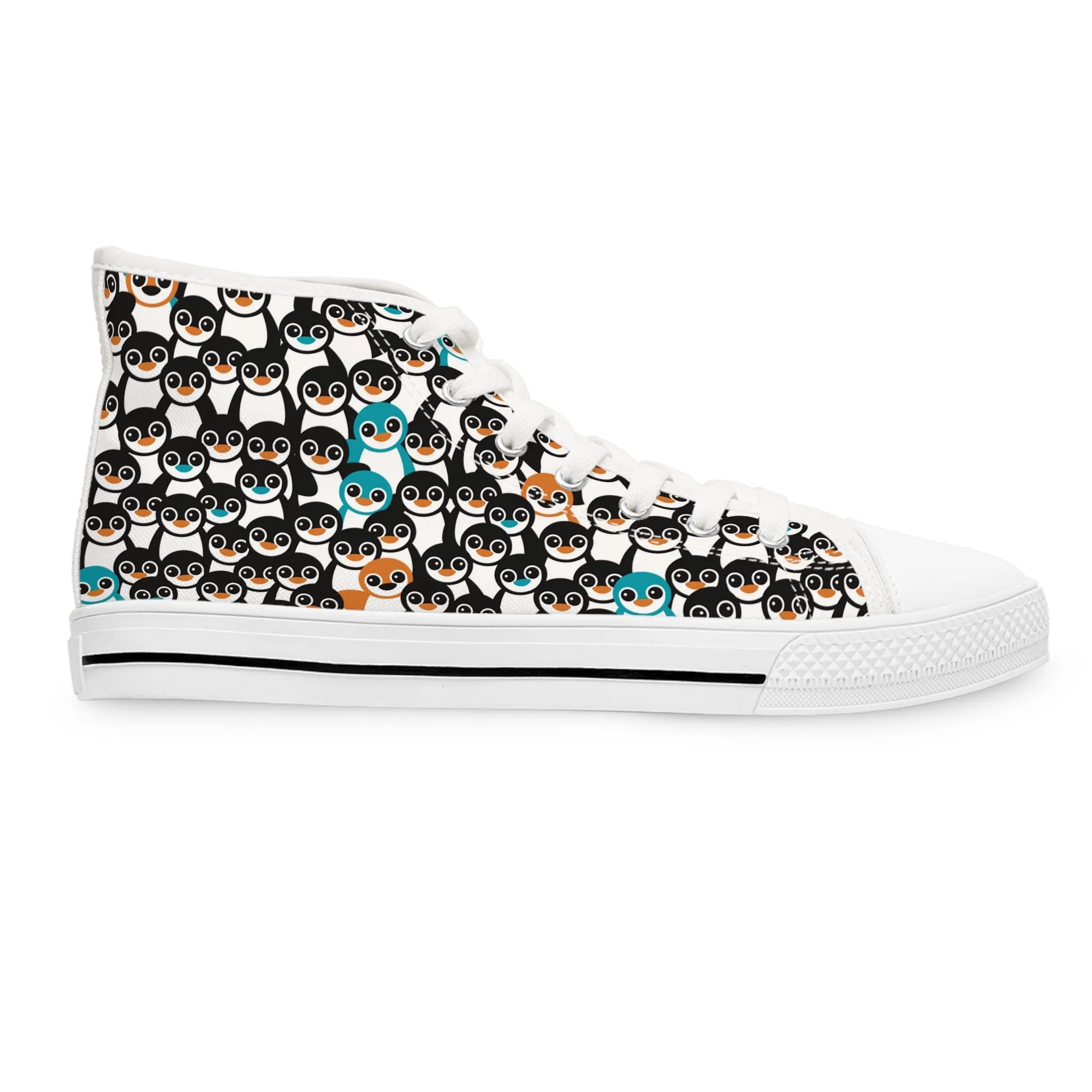 Penguins Women's High Top Sneakers