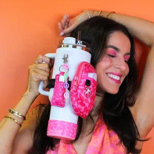 Pink Flower Bottle Boot