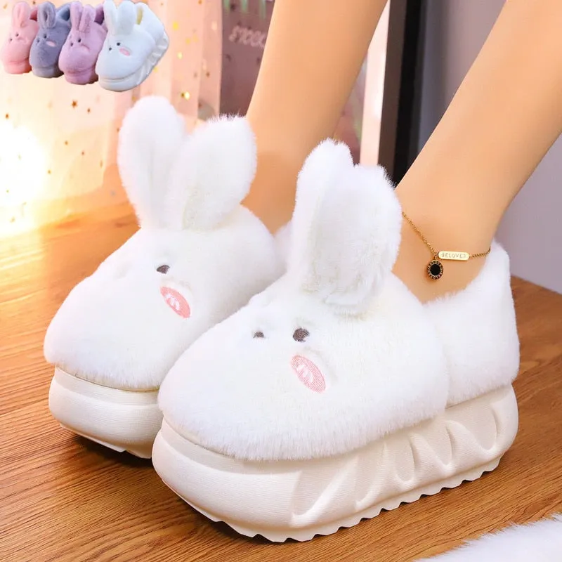 Plush Bunny Platform Slides