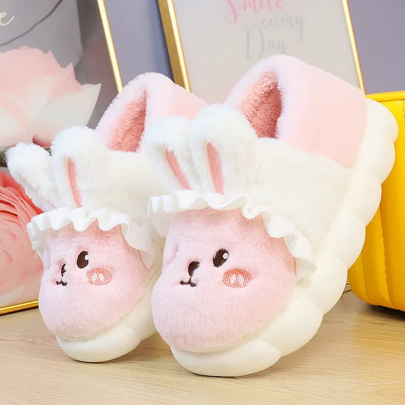 Plush Bunny Platform Slides