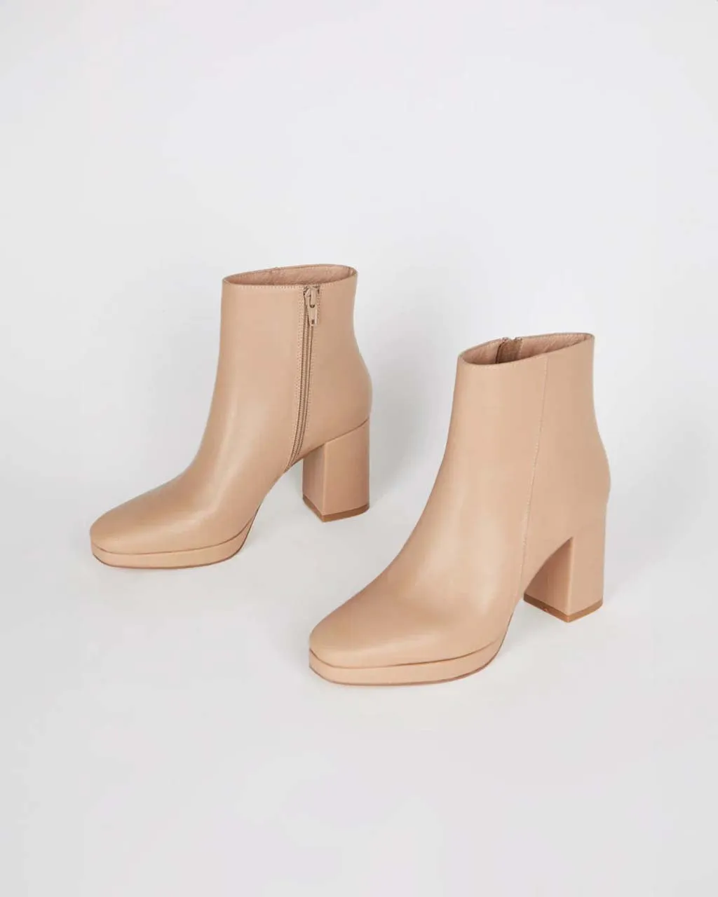 Rachel Heeled Boot - Clay