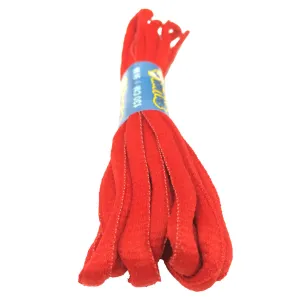 Red Oval Shoelaces - 8mm wide