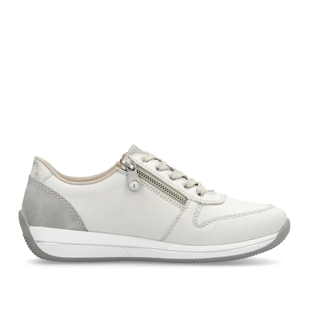 Rieker N1100 Ladies Trainer White