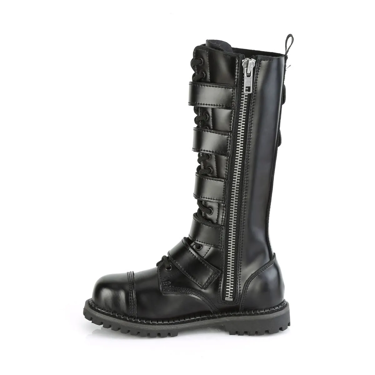 RIOT-18BK Black Leather