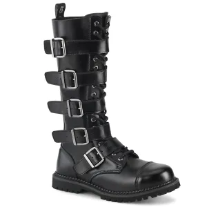 RIOT-18BK Black Leather