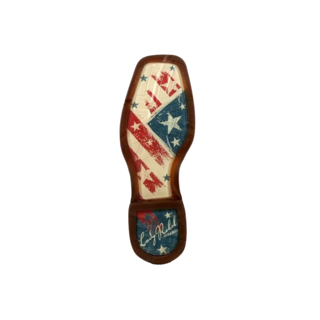 Rocky Boot Women's Durango Rebel Distressed Flag Embroidered Boots