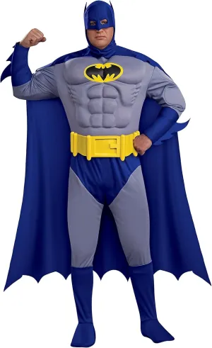 Rubie's Men's Plus Size Deluxe Muscle Chest Batman Costume