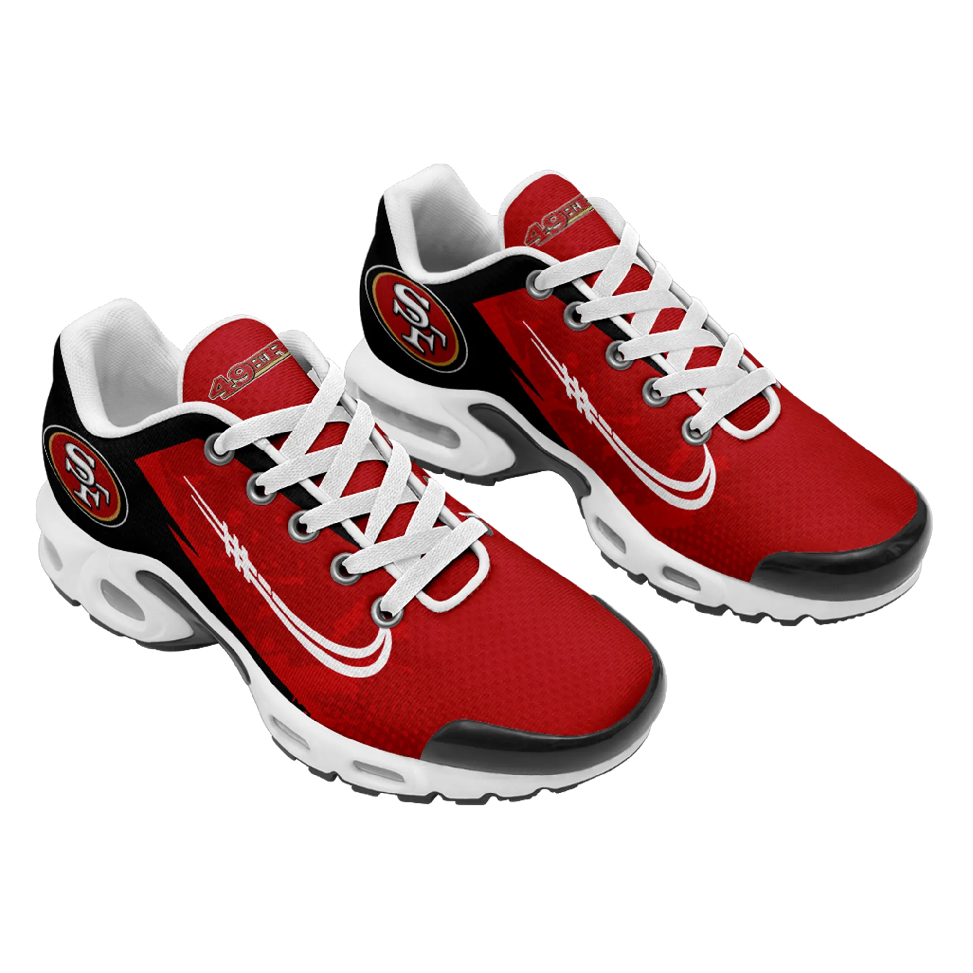 San Francisco 49ers- Fashion Men/Women Sports Shoes Sports Wear Shoes NFL Game Comfortable and Breathable