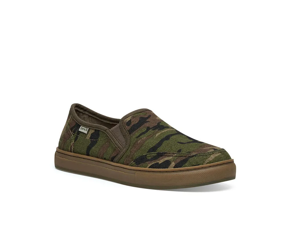 Sanuk Tideline Hemp Camo Shoe-Woodland Camo