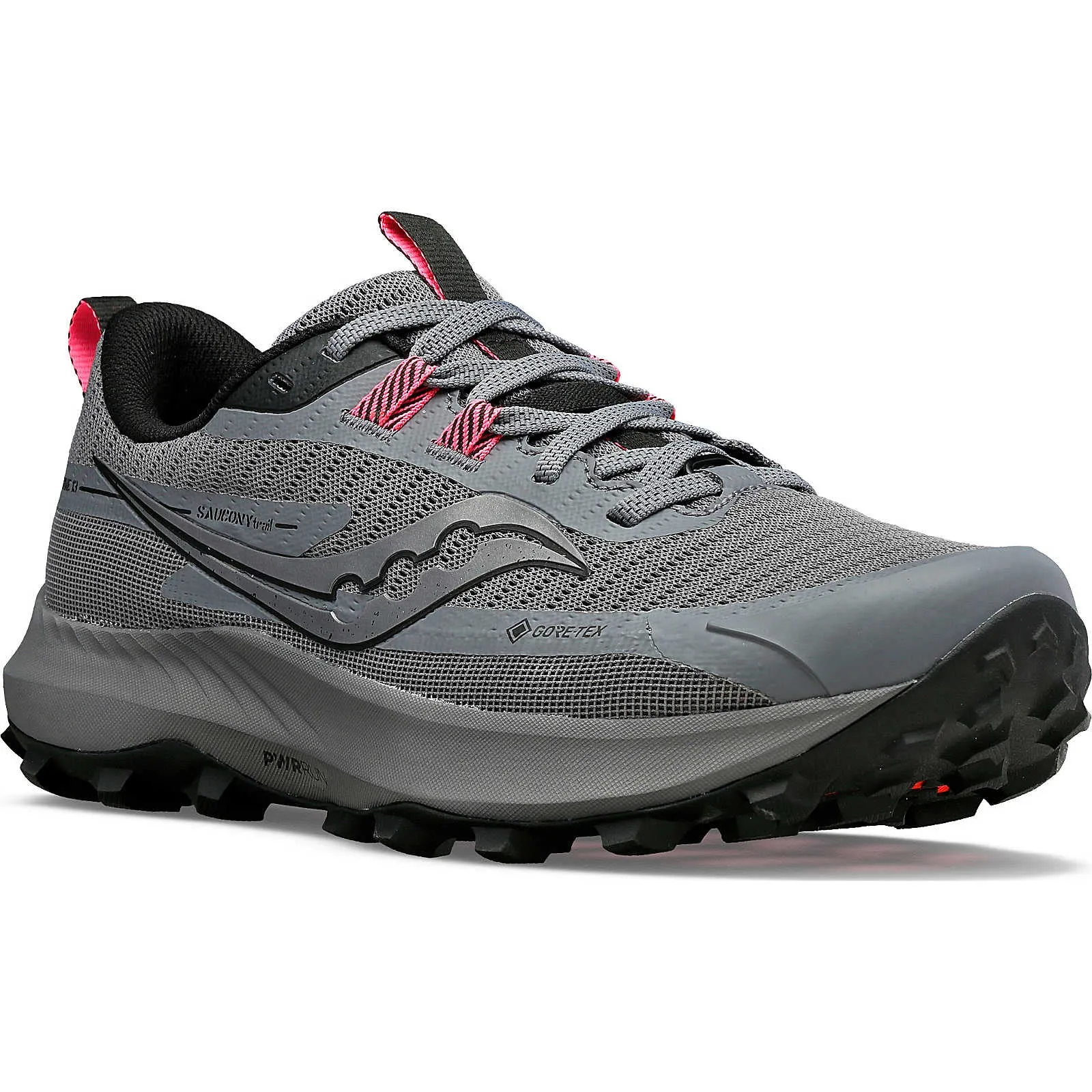 Saucony Women's Peregrine 13 GORE-TEX Trail Running Shoes Gravel / Black