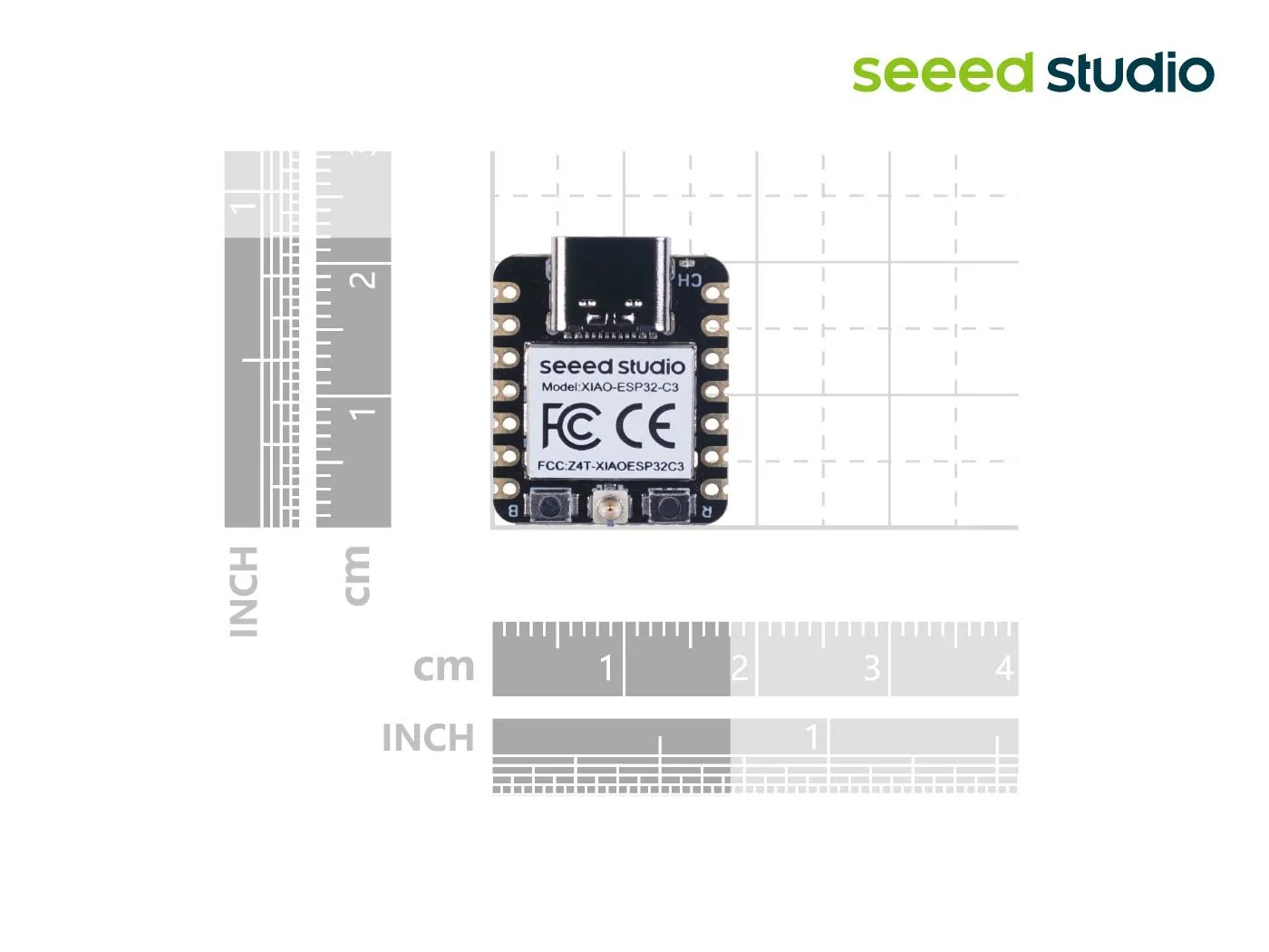 Seeed Studio XIAO ESP32C3 - Cost-effective tiny microcontroller with complete Wi-Fi subsystem and BLE, battery charge supported, power efficiency and rich Interface