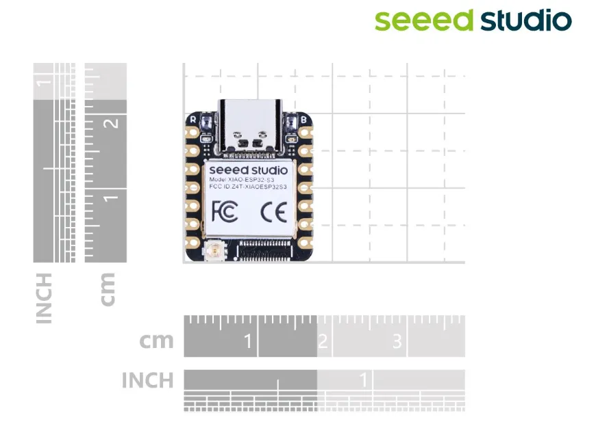 Seeed Studio XIAO ESP32S3 - 2.4GHz Wi-Fi, BLE 5.0, Dual-core