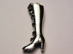 Sexy Lace Up Boot Genuine American Pewter Charm