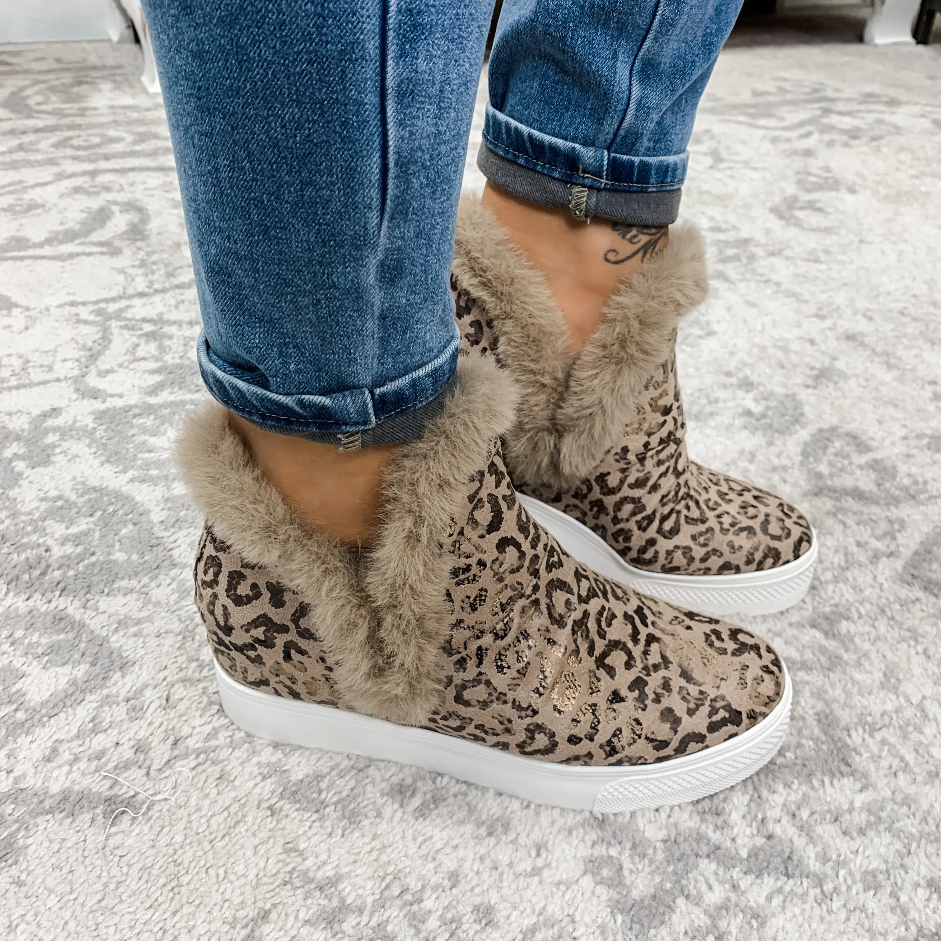 Shantell Boot- Tan Leopard