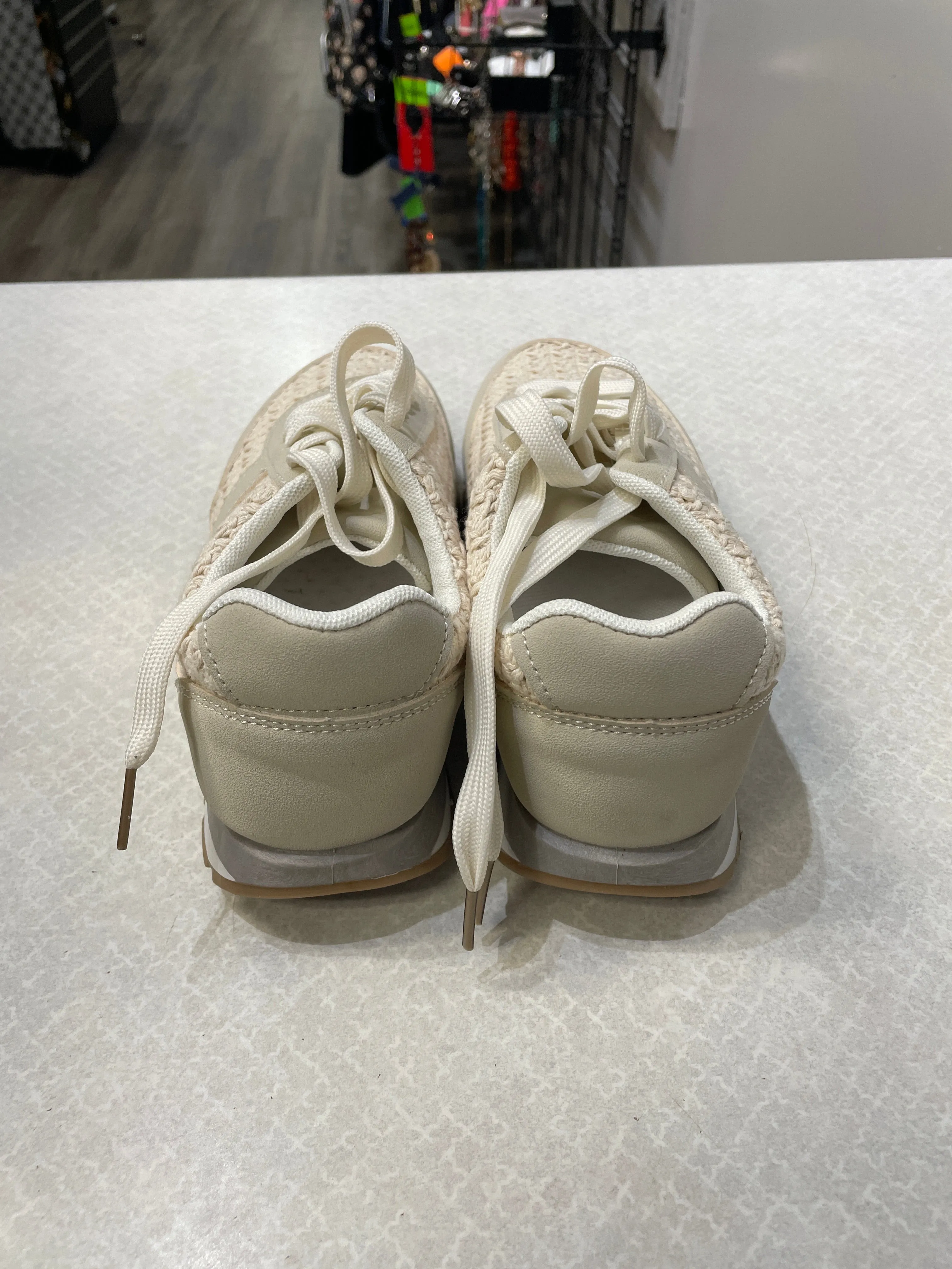 Shoes Athletic By Mudd In Cream, Size: 9