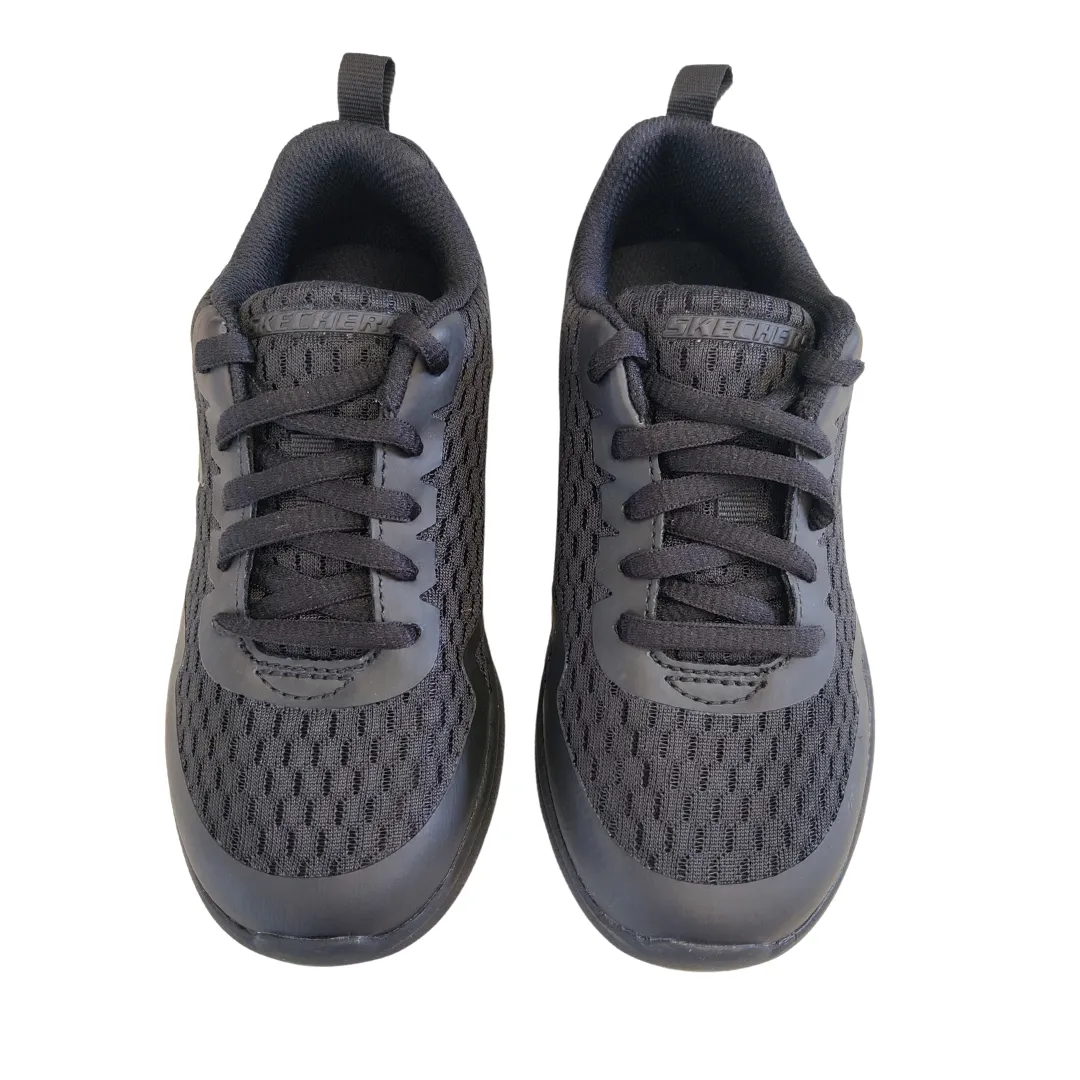 Skechers Microspec Max Black School Trainer