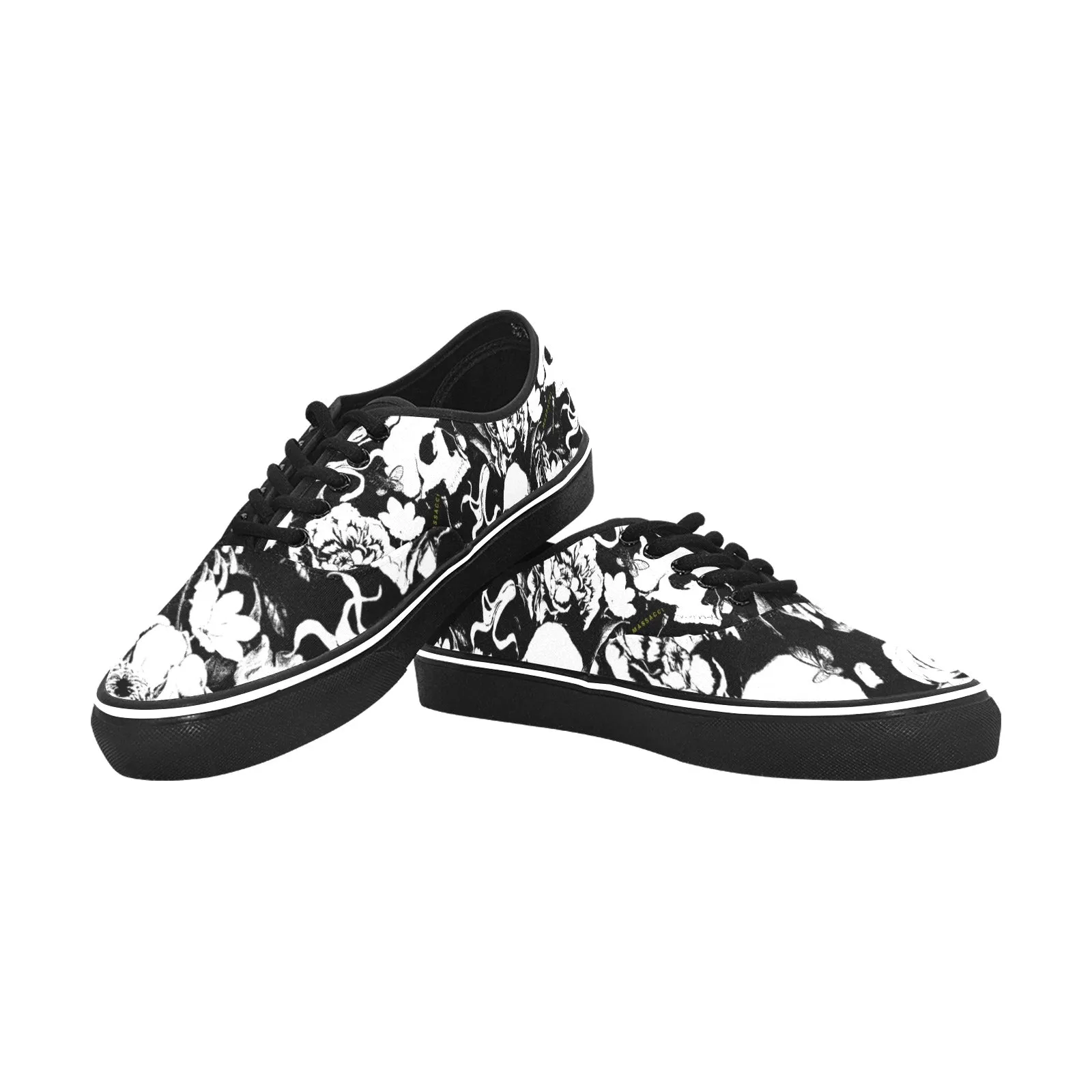 Skull Garden, Men's Classic Canvas Low Top Sneakers