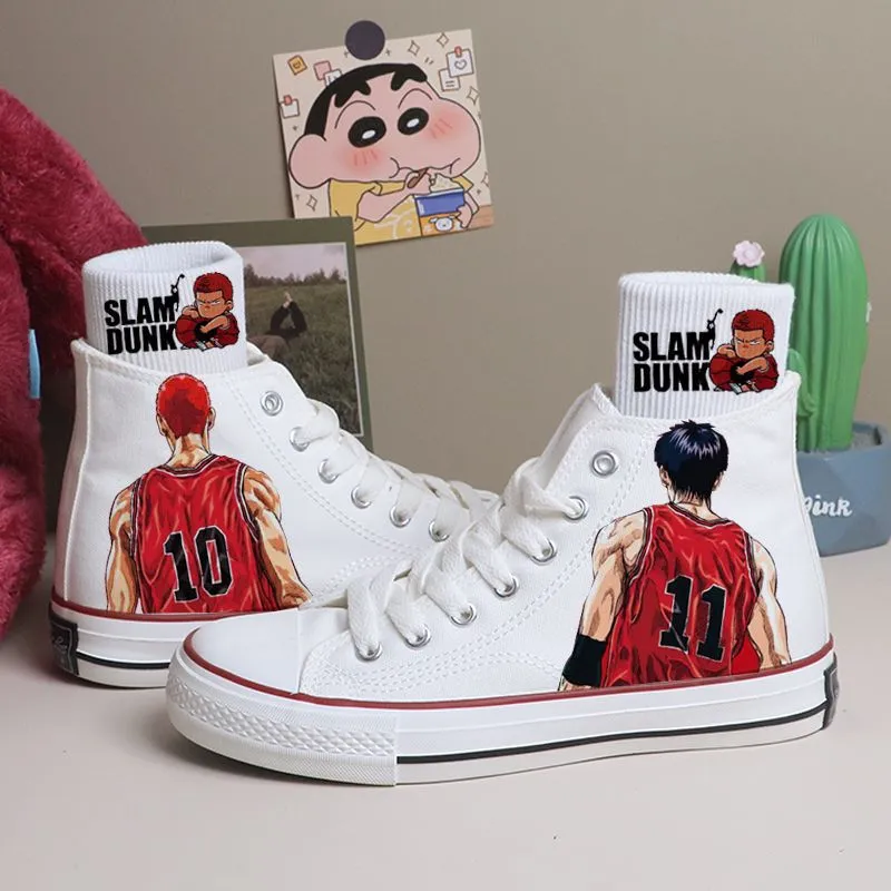 Slam Dunk graphic co-branded high canvas shoes