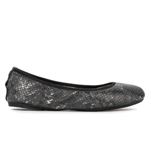 SOPHIA Ballet Flat Shoes - Black Snake