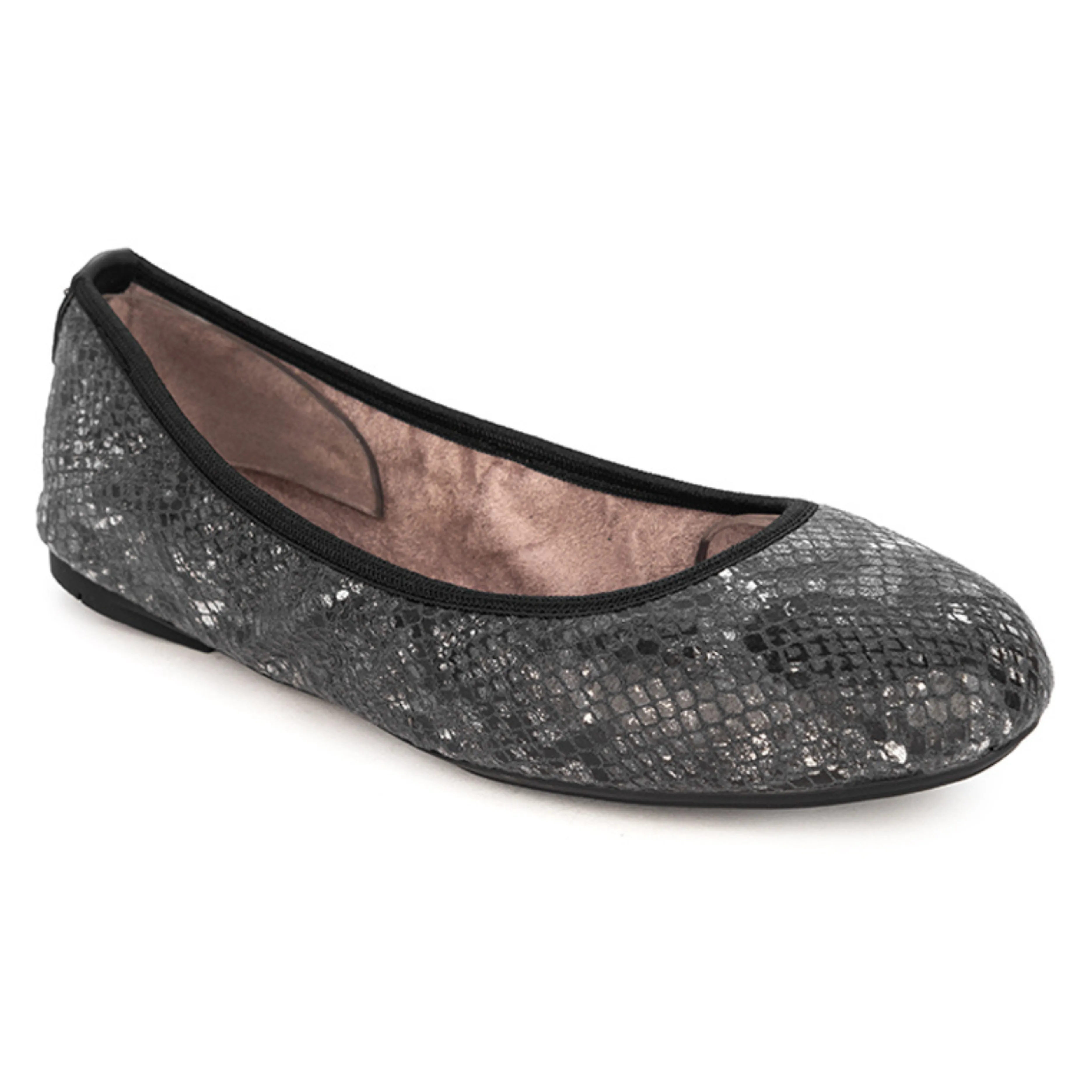 SOPHIA Ballet Flat Shoes - Black Snake