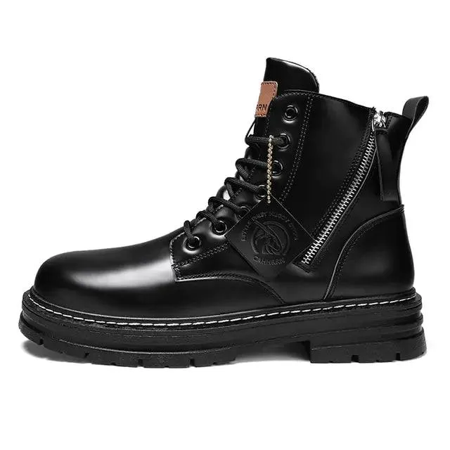 STANLEY - High Top Boots Men's Leather Shoes