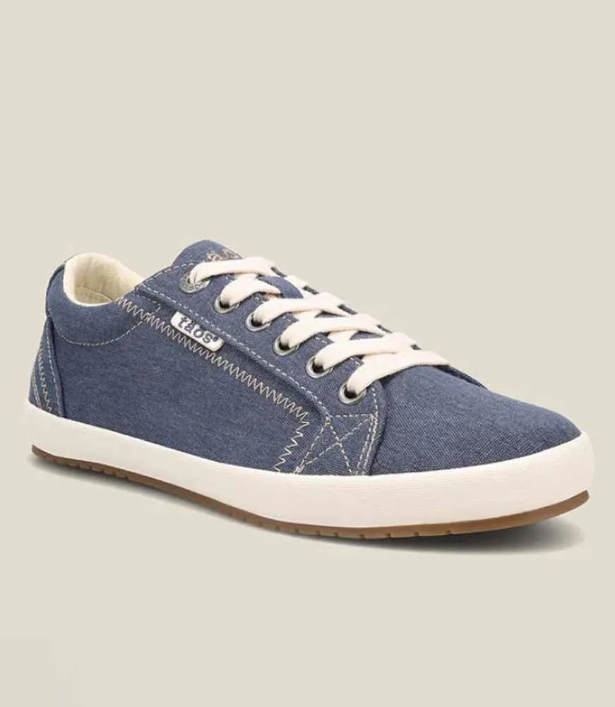 Star in Blue Washed Canvas by Taos Footwear