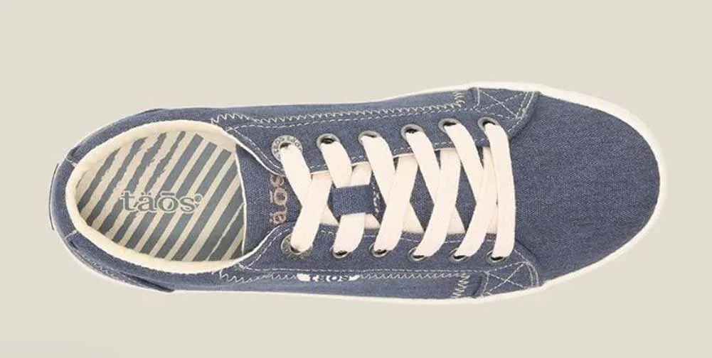 Star in Blue Washed Canvas by Taos Footwear