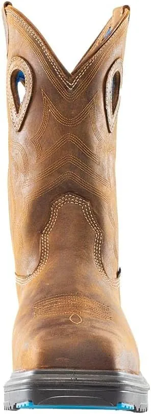 Steel Blue Men's Blue Heeler Met Steel Toe Boots, Brown