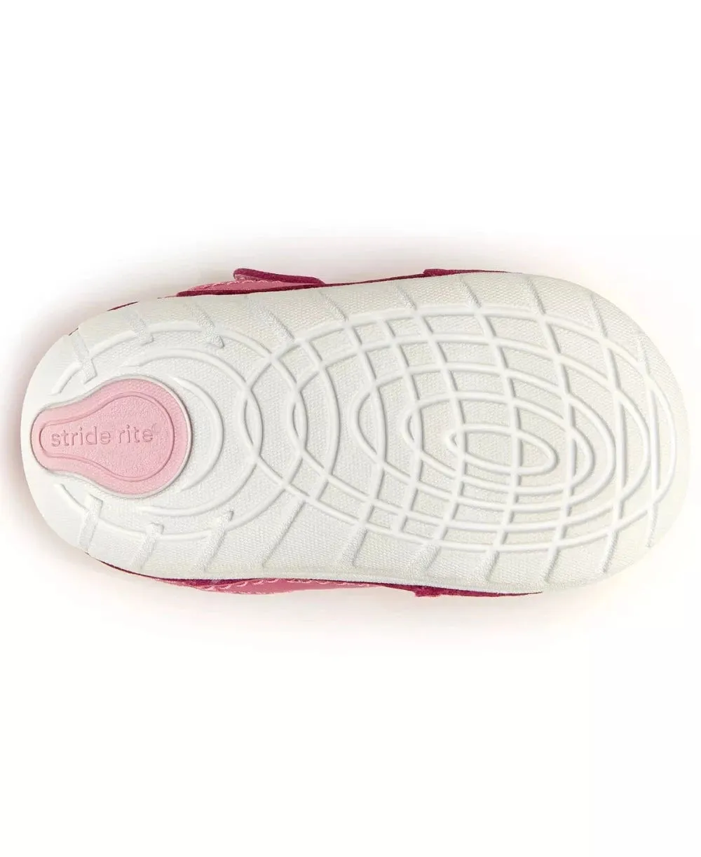 Stride Rite Infant Girls SM Rhett Sneaker Velcro Pink