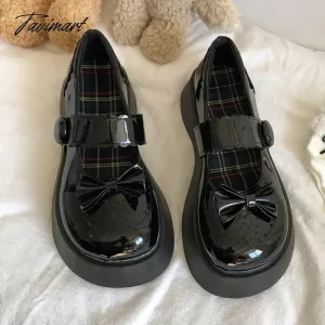 TAVIMART  -  Black Mary Jane Lolita Jk Uniform Shoes Girl Student Summer Platform Big Head Soft Girls Gothic Punk Anime Cosplay Goth Japanese