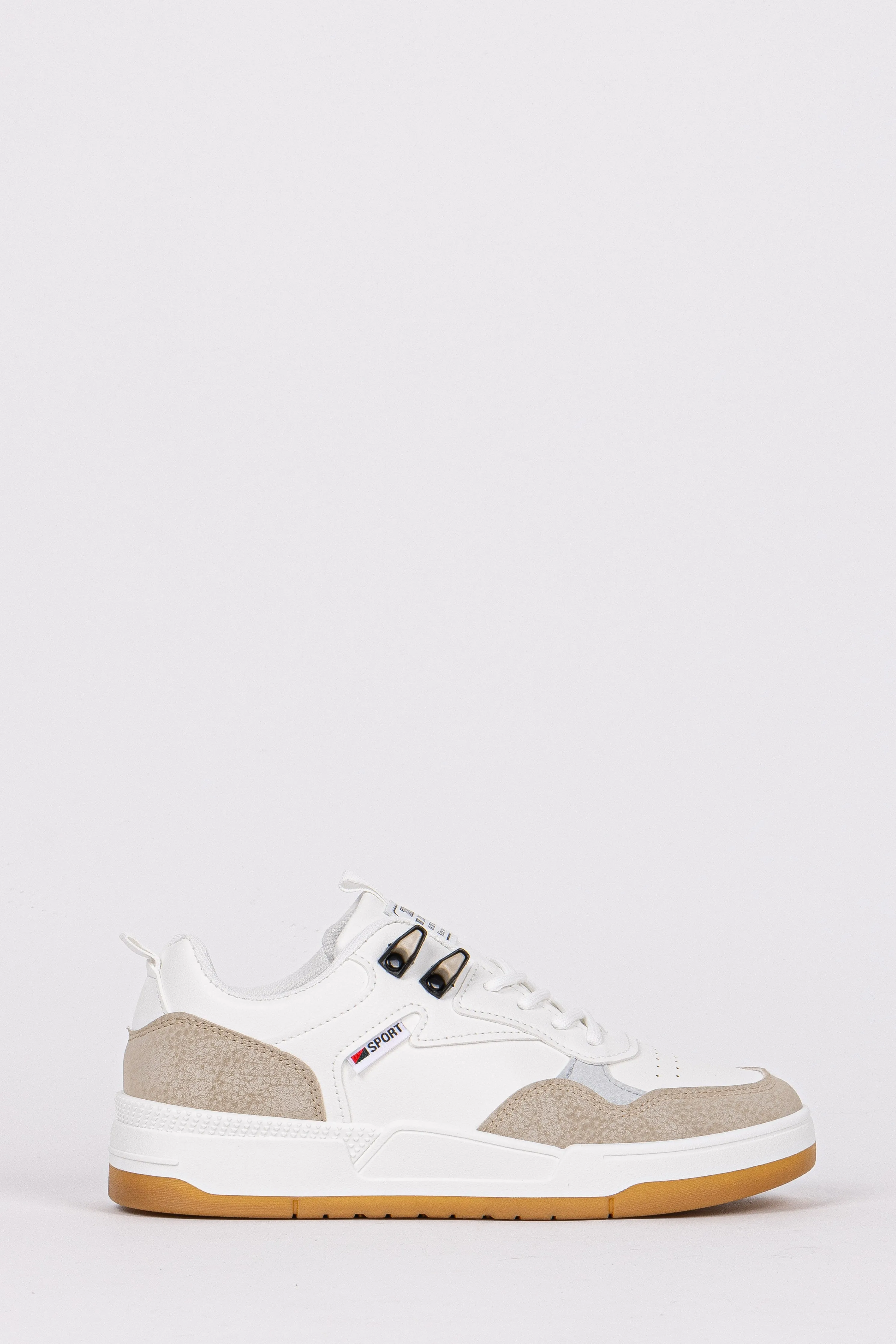 TEXTURED CONTRAST SNEAKERS