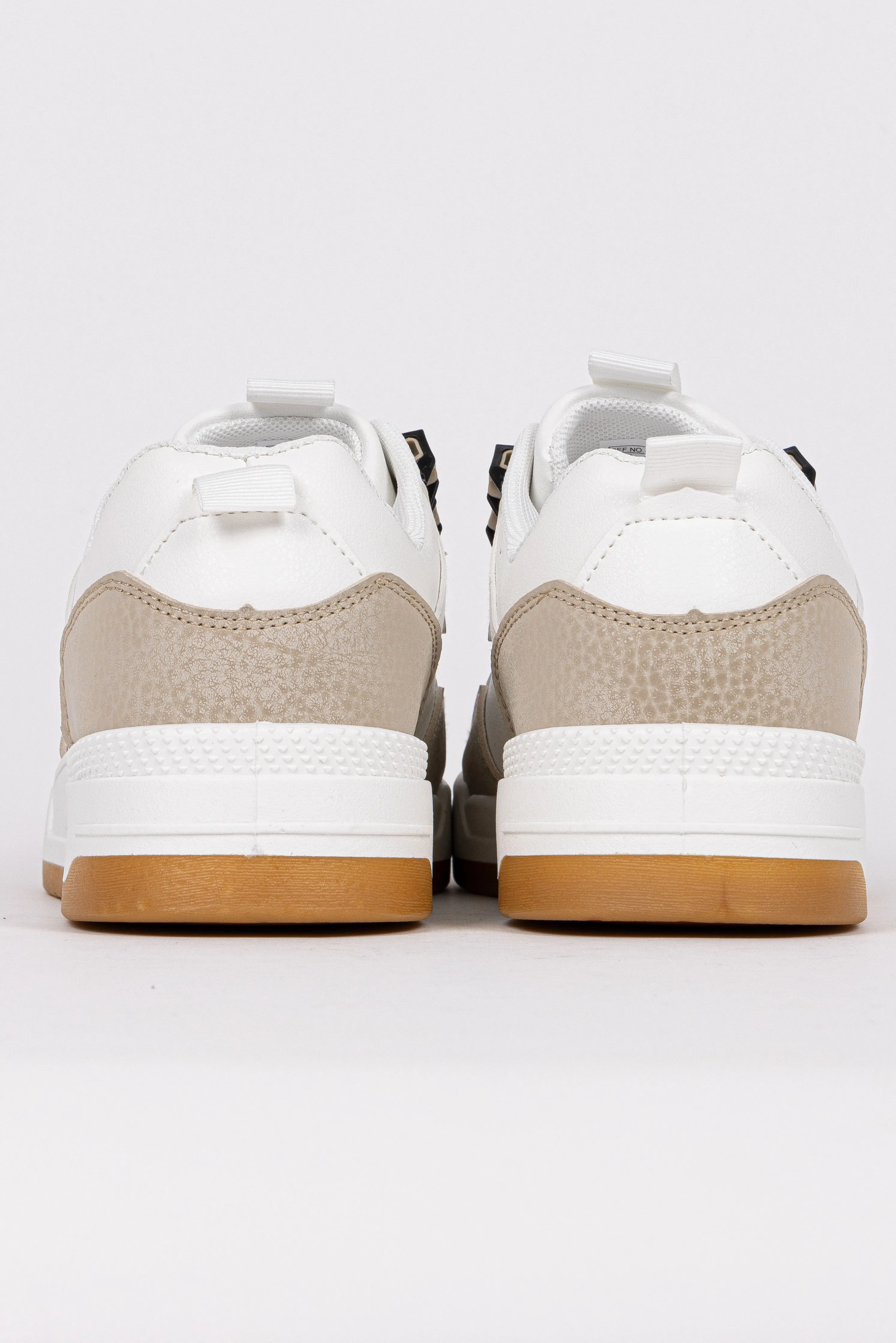 TEXTURED CONTRAST SNEAKERS