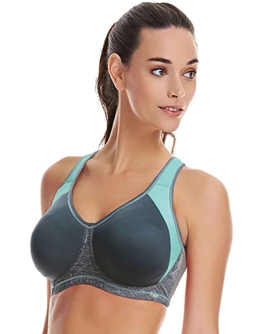 The Freya Active Sonic Underwire Molded Sports Bra, Carbon Grey | Freya Sports Bra