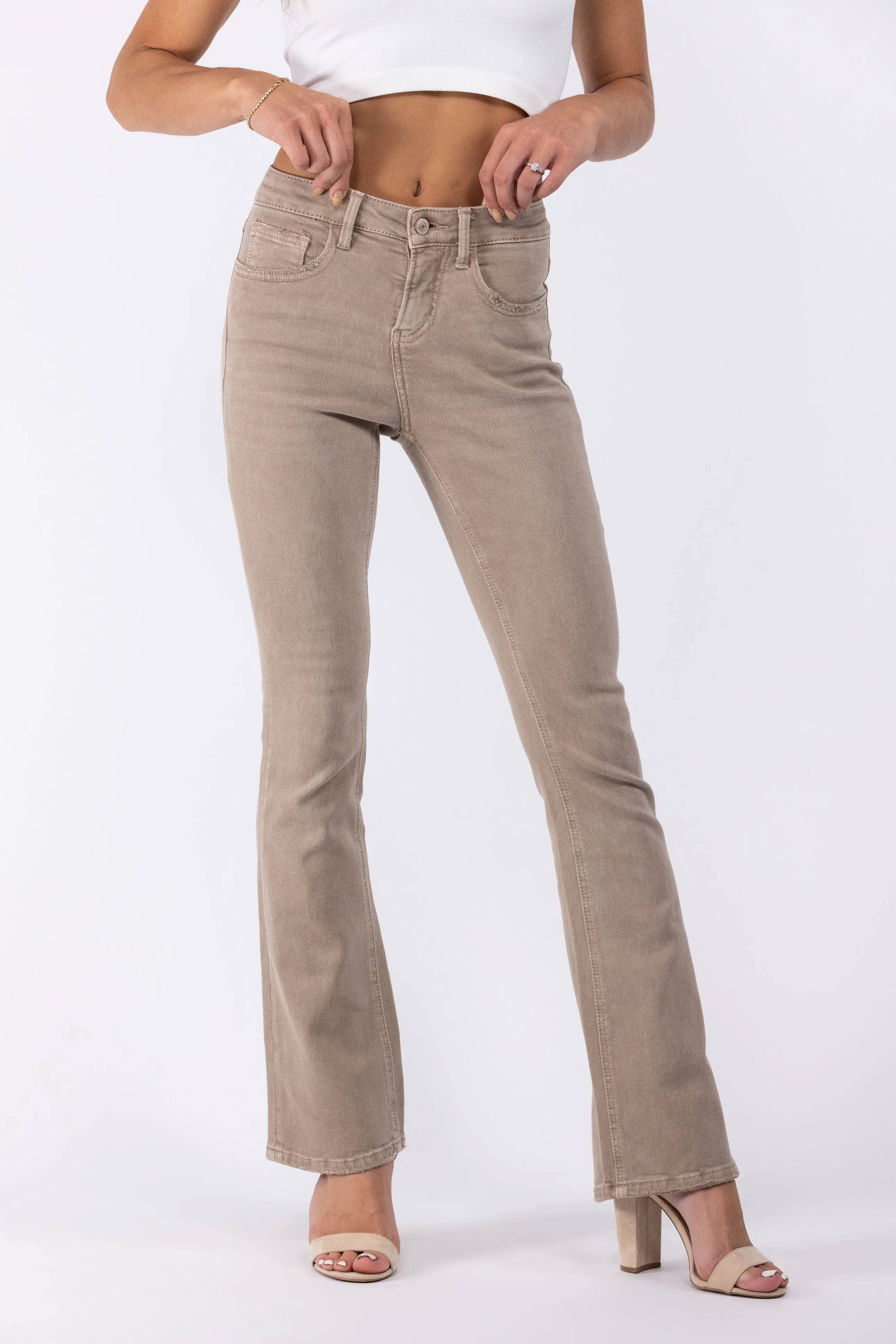 The London from Lovervet exclusively at ALB: High-Rise Tummy Control Bootcut Denim