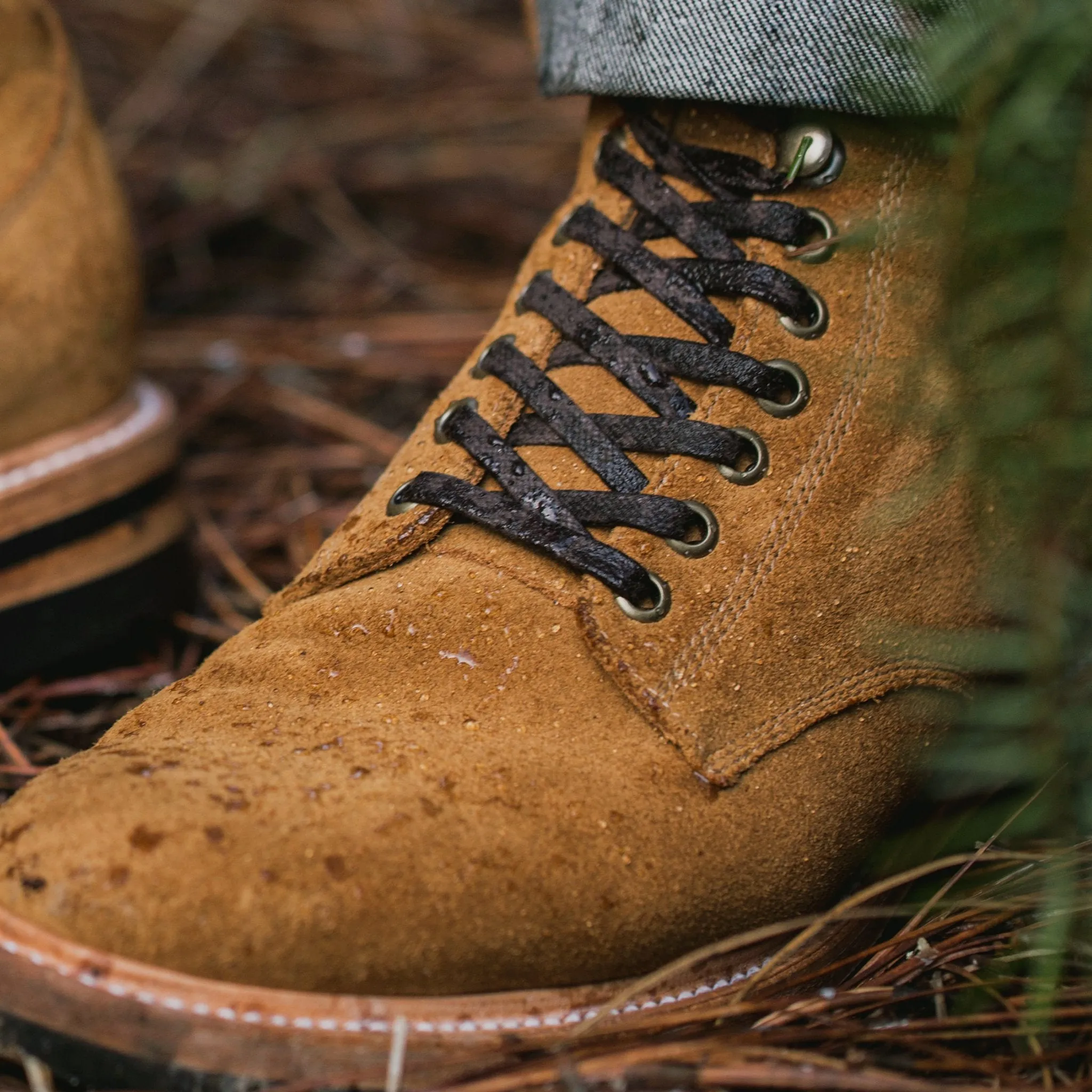 The Trench Boot in Golden Weatherproof Suede