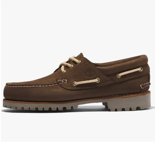 Timberland AUTHENTIC HANDSEWN BOAT SHOE Men’s - DARK BROWN NUBUCK