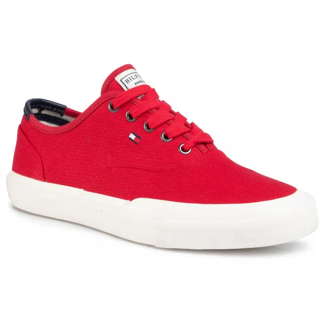 Tommy Hilfiger - Core Oxford Twill Sneaker, Red