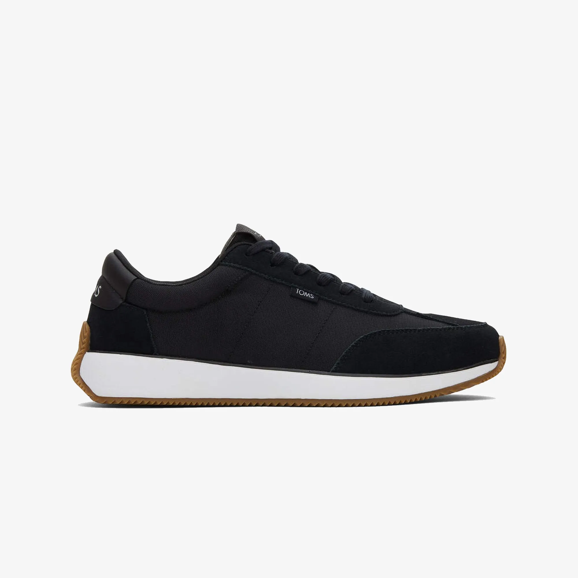 Toms | WYNDON SUEDE JOGGER  { BLACK