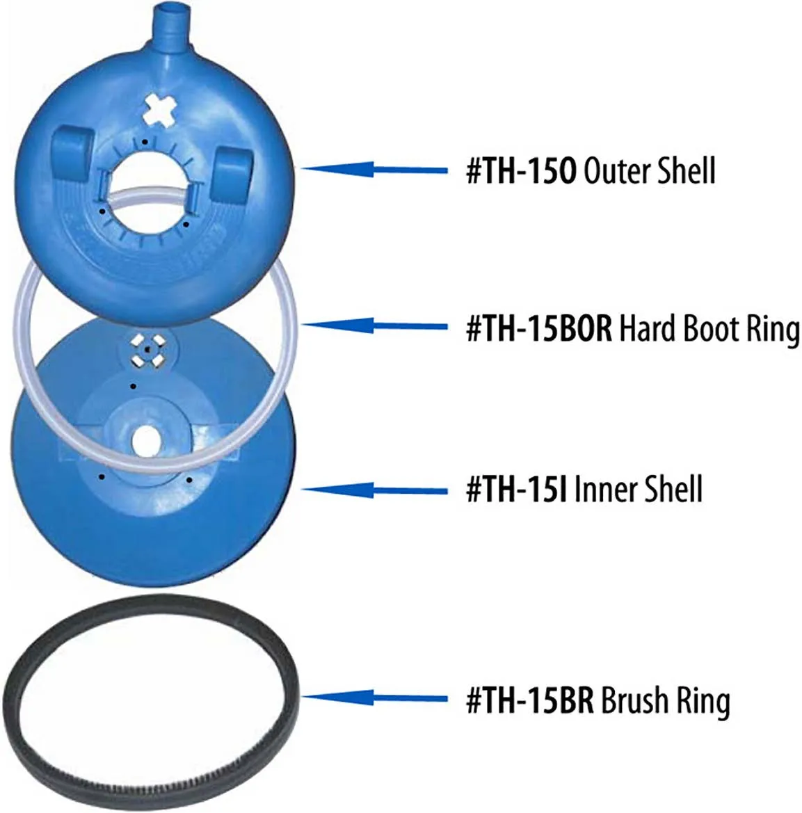 Turboforce Hybrid 15 Inch Teflon Hard Boot Ring