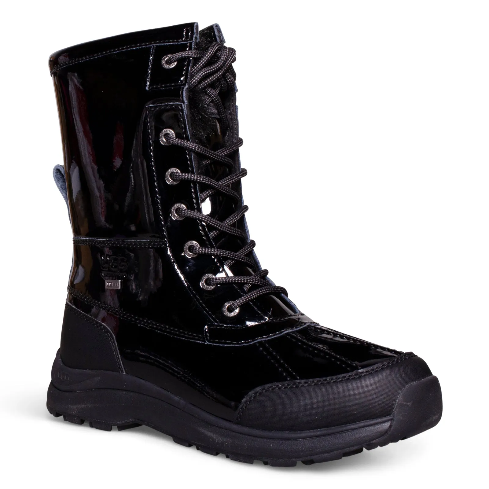 UGG Adirondack III Patent Black Boots - Women's