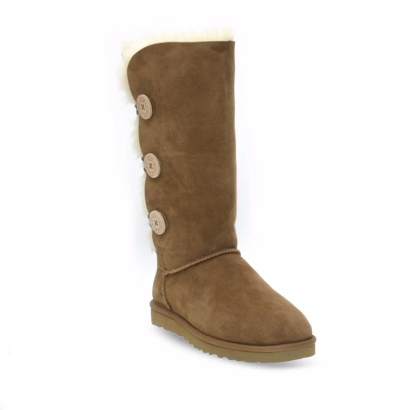 UGG Bailey Button Triplet II Chestnut Boots - Women's