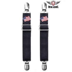 USA Flag Pants Boot Clips