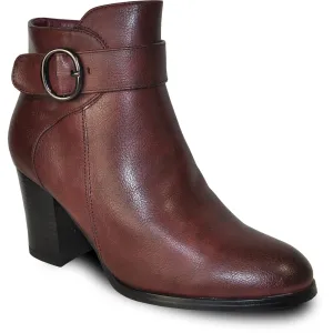 VANGELO Women Boot HF8401 Ankle Dress Boot Bordo Red