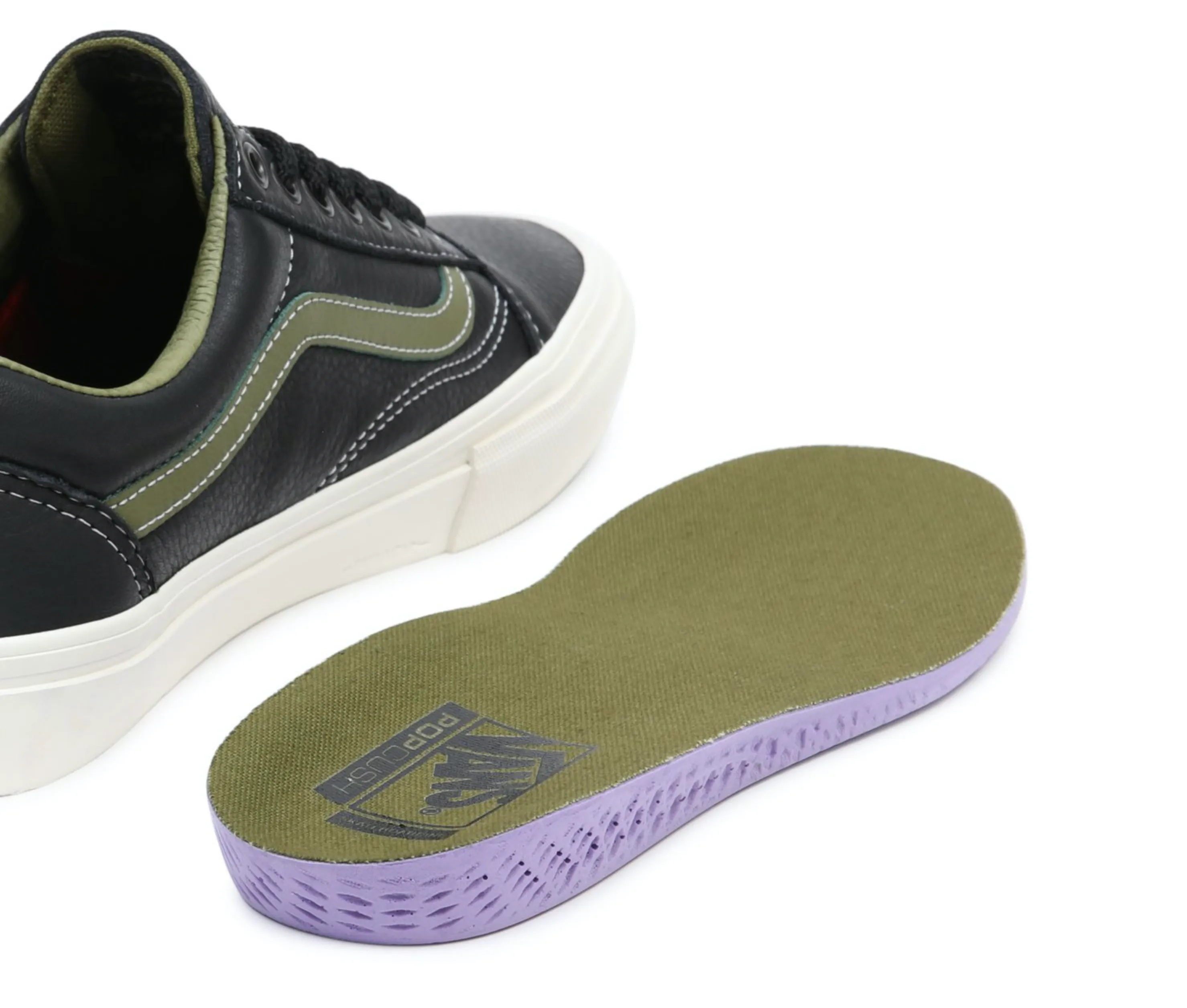 Vans Old Skool - Butter Leather Black/Green