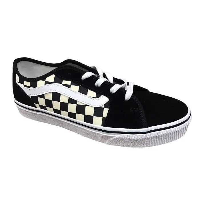 Vans scarpa sneakers da donna a fantasia scacchi Filmore Decon VN0A45NM5GX1 nero bianco