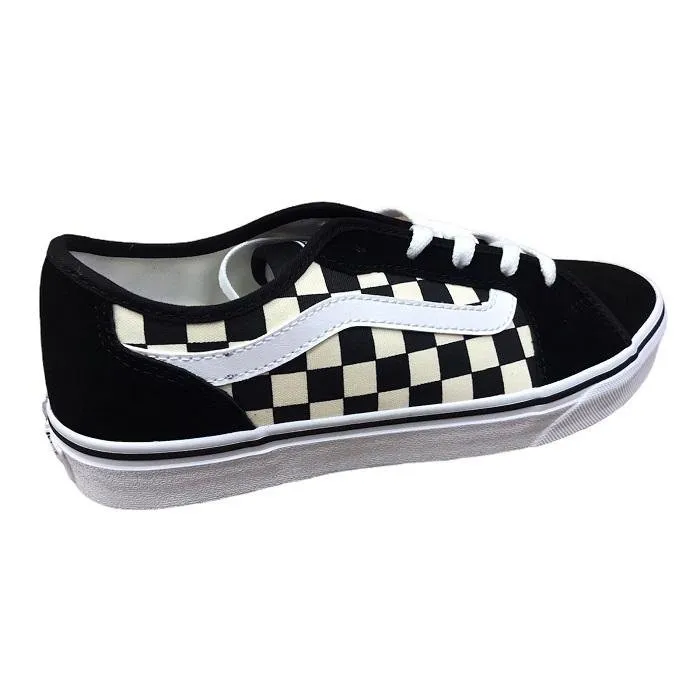 Vans scarpa sneakers da donna a fantasia scacchi Filmore Decon VN0A45NM5GX1 nero bianco