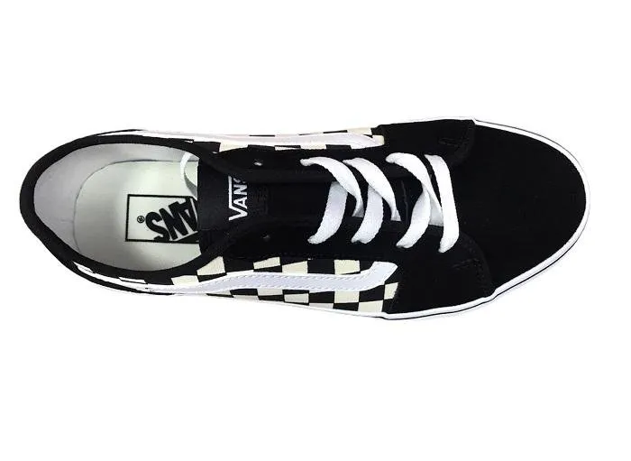 Vans scarpa sneakers da donna a fantasia scacchi Filmore Decon VN0A45NM5GX1 nero bianco