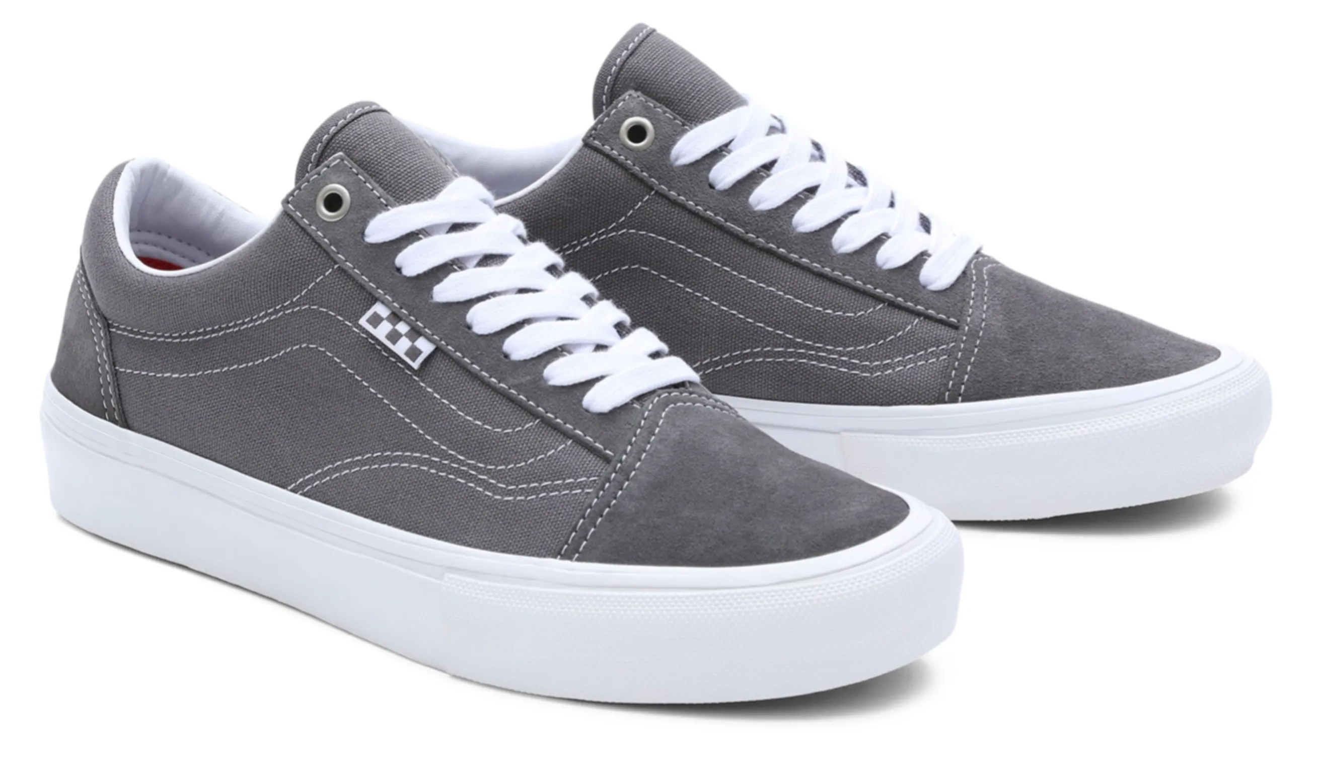 Vans Skate Old Skool Pro - Pewter/True White