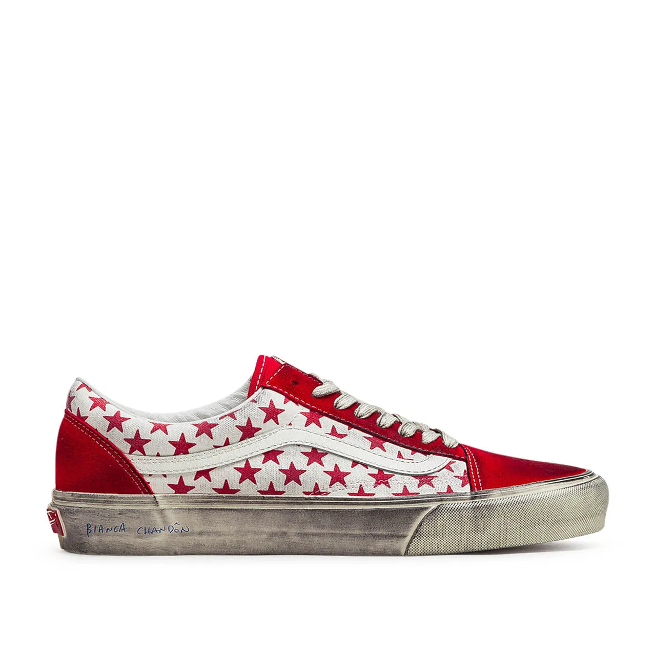 vans vault x bianca chandôn ua old skool vlt lx (red / white)